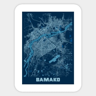 Bamako - Mali Peace City Map Sticker